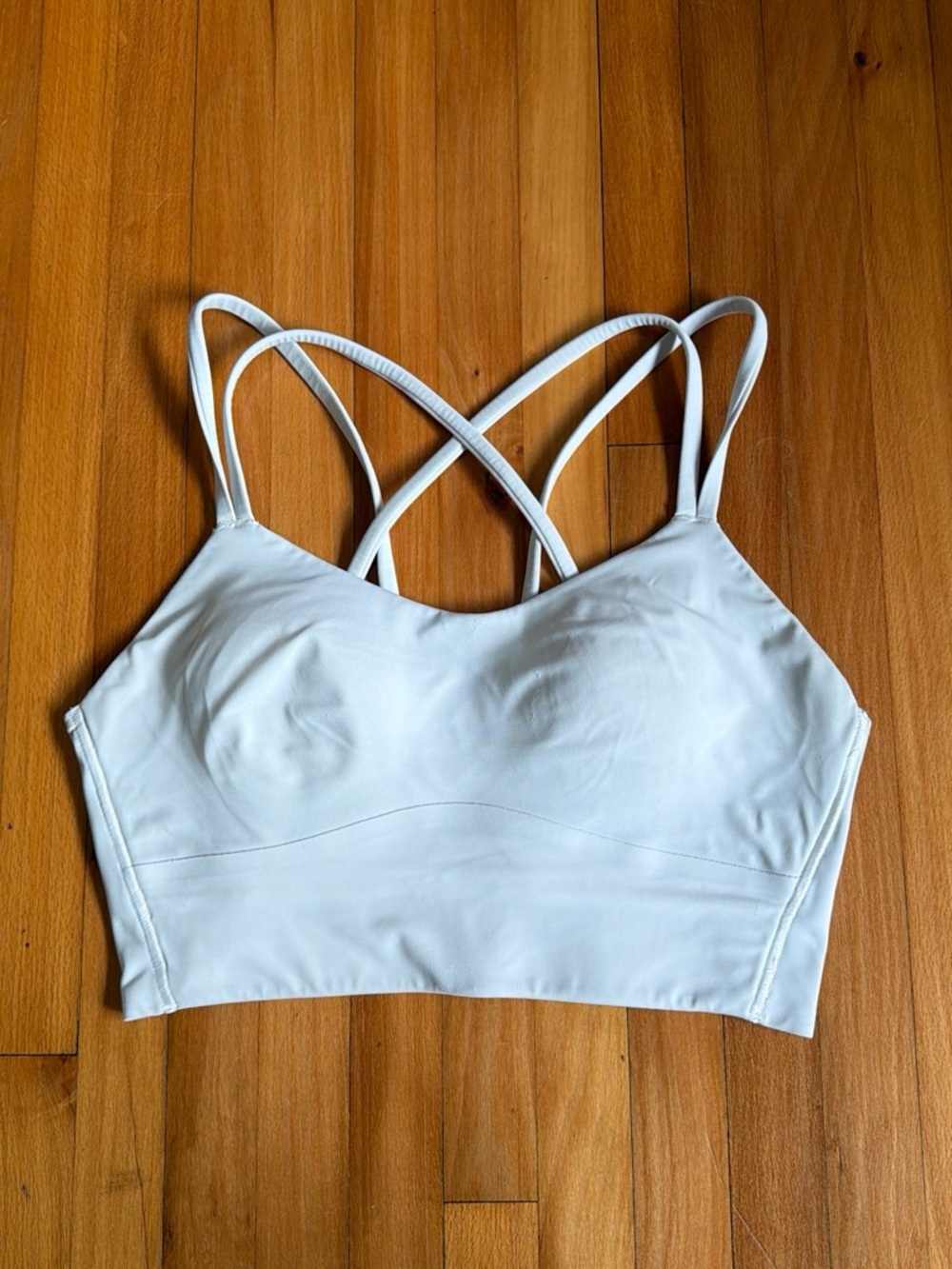 lululemon athletica White Crossback Light Support Bralette
